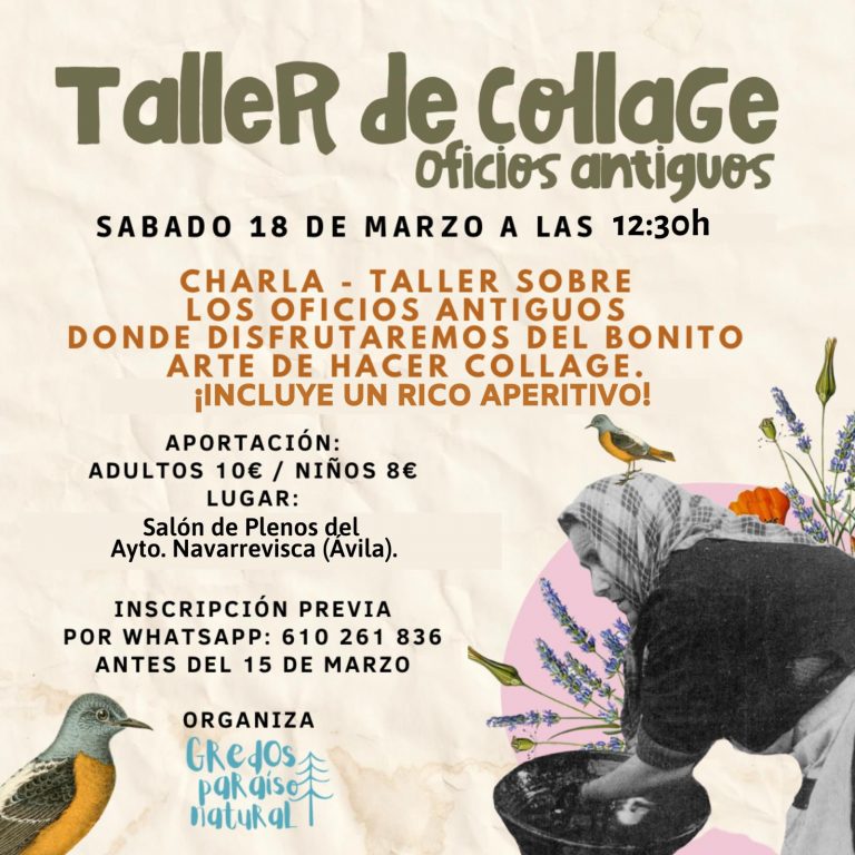 TALLER DE COLLAGE OFICIOS ANTIGUOS