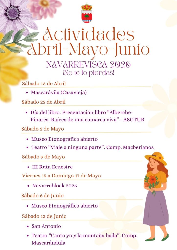 Actividades abril, mayo, junio 2026
