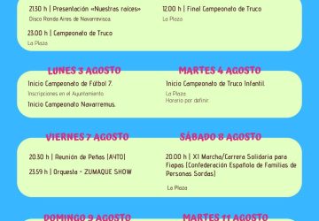 PROGRAMACION ACTIVIDADES AGOSTO 2026